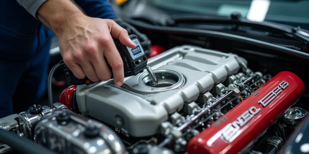 Inspection technique pr\u00e9cis d'un moteur haute performance